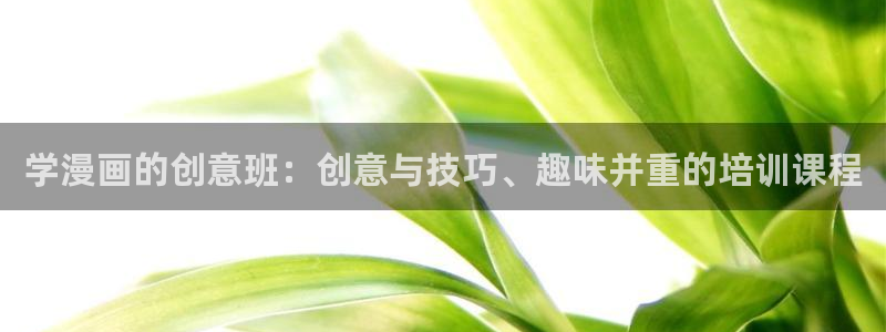 香蕉漫画书阅读下拉式：学漫画的创意班：创意与技巧、趣味并重的培训课程